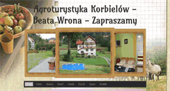 Desktop Screenshot of agroturystykabeata.pl